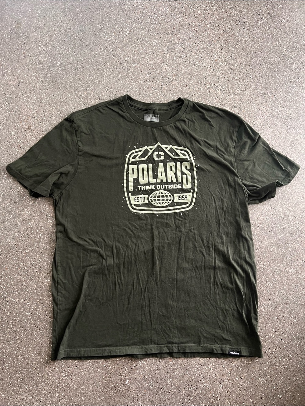 Polaris Men’s Olive Green Graphic Logo Tee